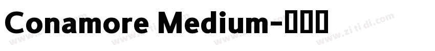 Conamore Medium字体转换